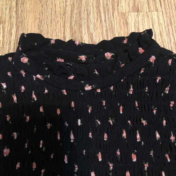 wallflower womens top blouse sleeveless smocked stretchy material size medium - Picture 6 of 12